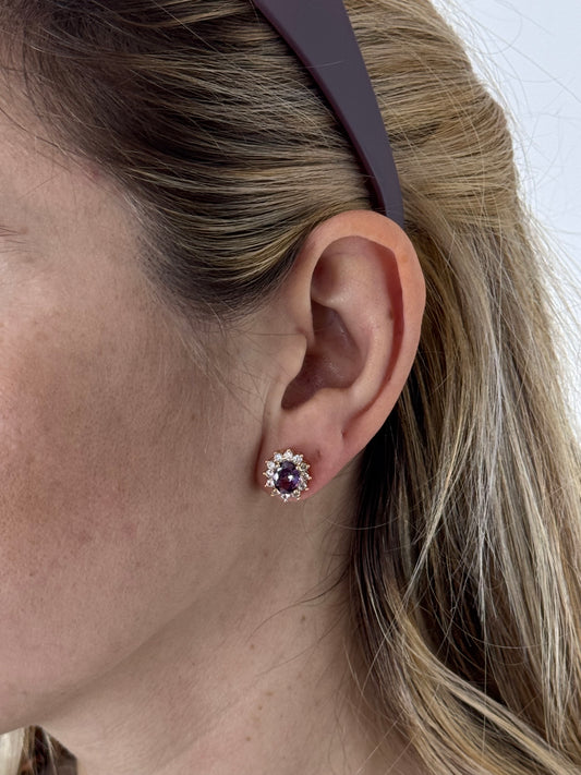 ORECCHINI SUELE PIETRA VIOLA