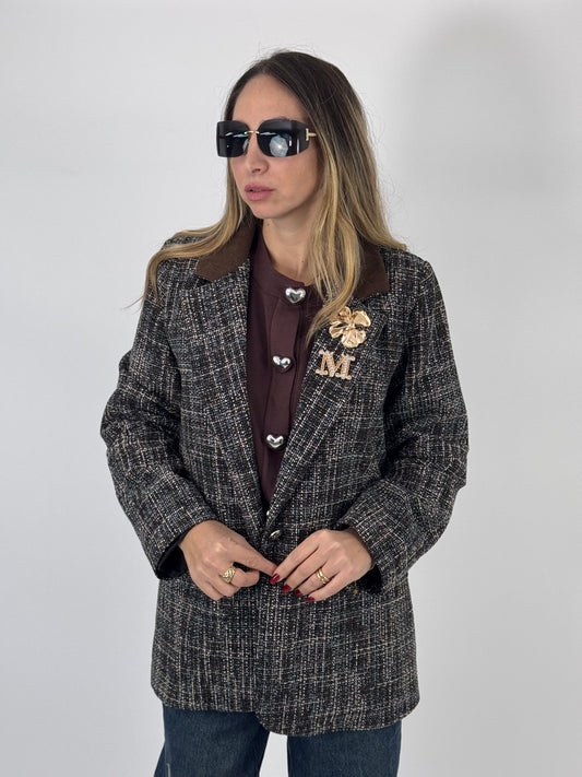 BLAZER ALEXANDRA AZZURRO