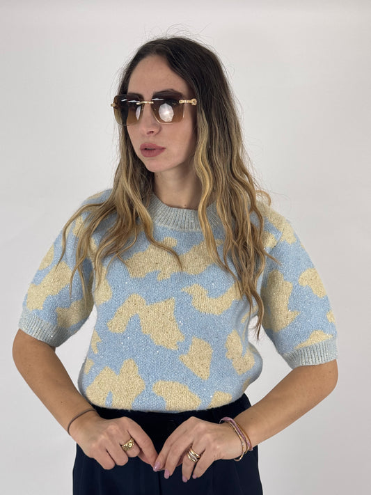 MAGLIONCINO LISBONA AZZURRO