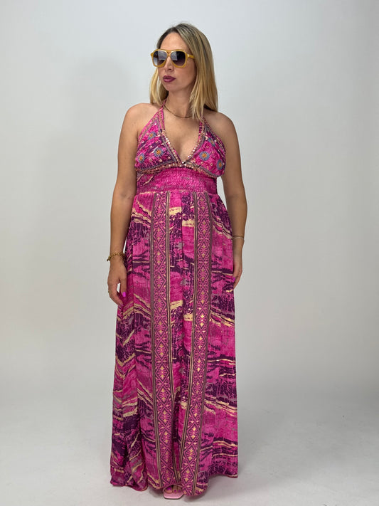 VESTITO AMBER MAGENTA