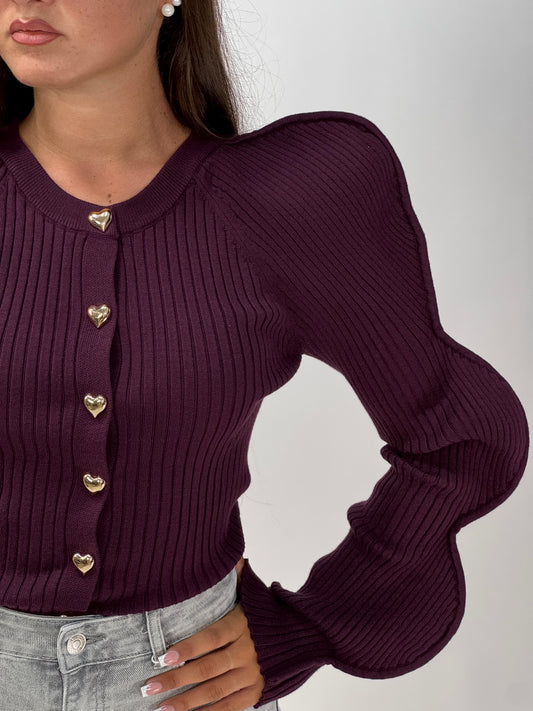 CARDIGAN MARGHARET PRUGNA