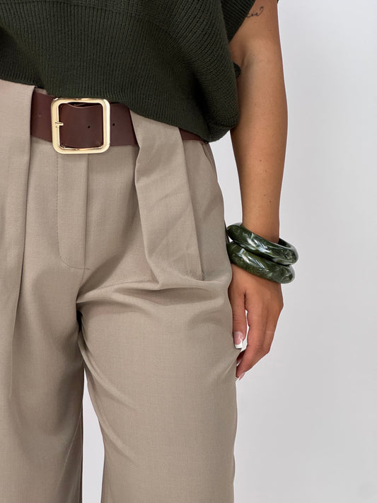 PANTALONE PINCES TORTORA