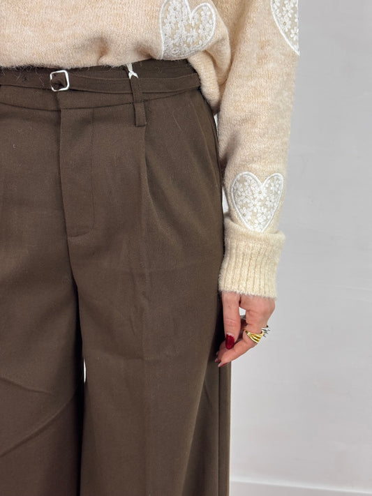 PANTALONE LAUREN CHOCO