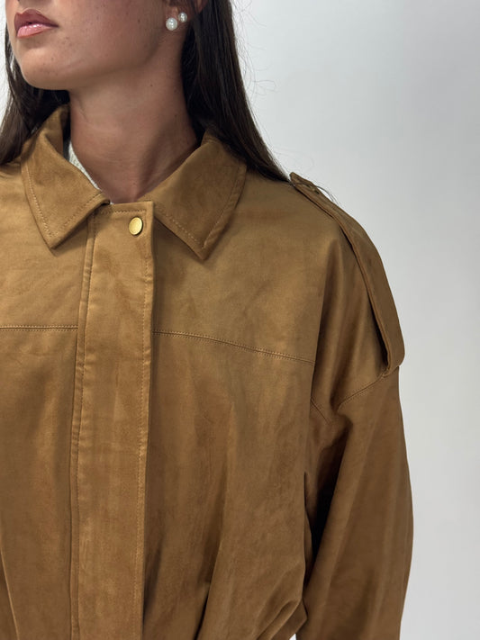 BOMBER EFFETTO ECOCAMOSCIO CAMMELLO