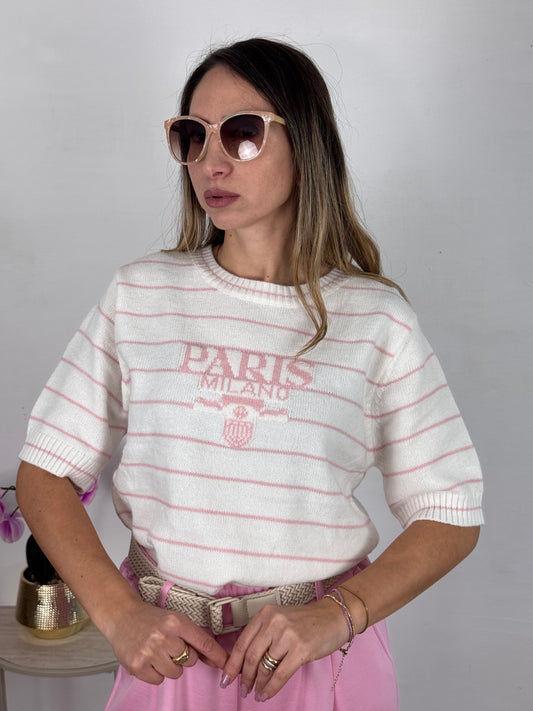 MAGLIONCINO PARIS ROSA