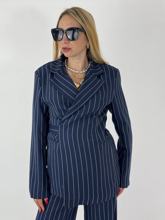 TAILLEUR GESSATO BLU