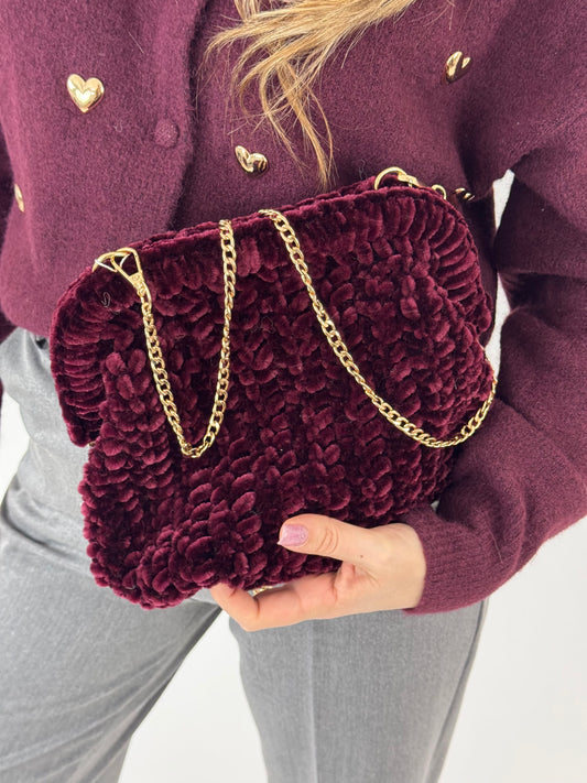 POCHETTE MIRYAM BORDEAUX