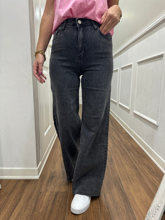 JEANS PALAZZO NERO