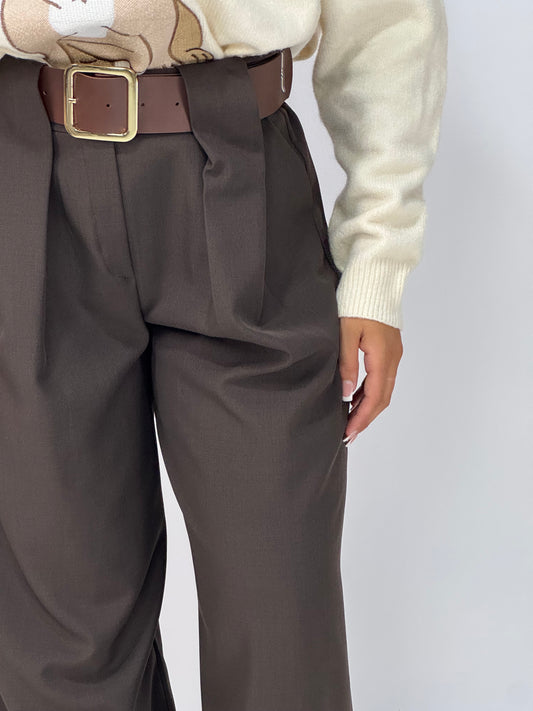 PANTALONE PINCES TESTA DI MORO