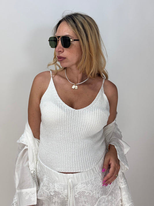 TOP IN FILO BIANCO
