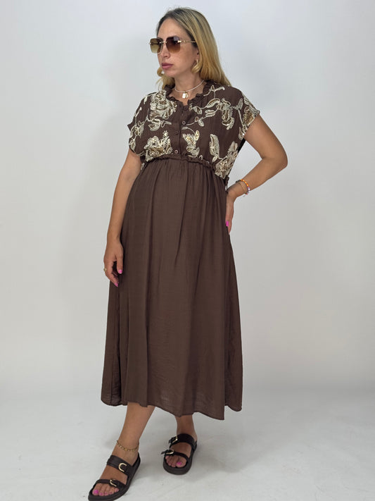 VESTITO ARTEMIDE CHOCO