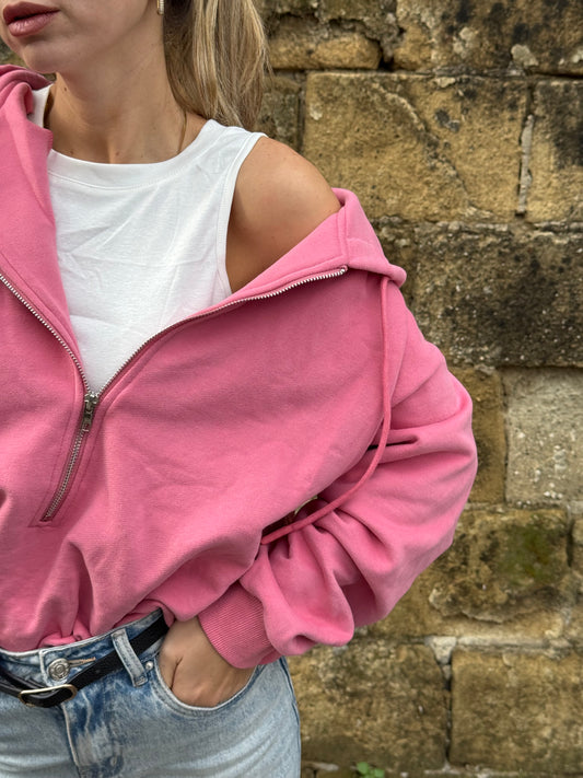 CANOTTA + FELPA ROSA