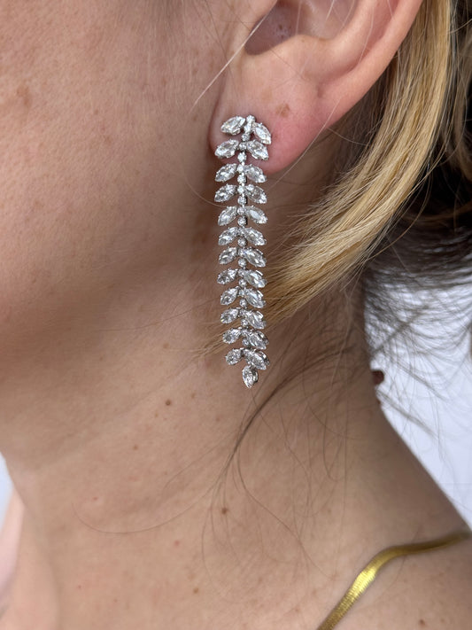ORECCHINI STRASS PENDENTI