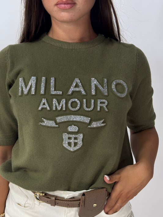 MAGLIONCINO MILANO AMOUR VERDE