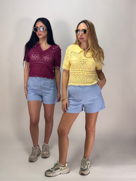 PANTALONCINO ZAIRA AZZURRO