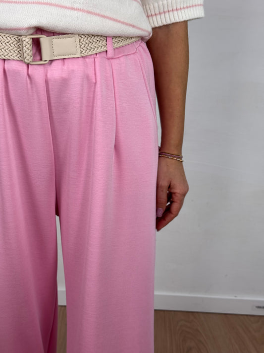 PANTALONE ESTER PALAZZO ROSA