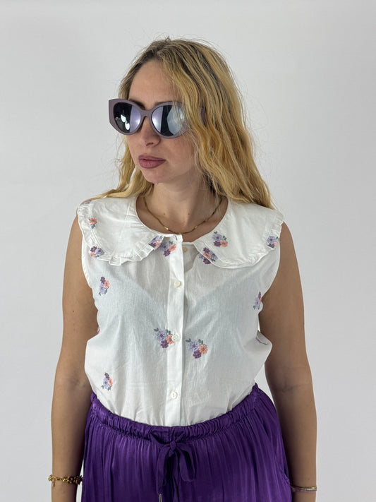 CAMICIA MELLY FIORELLINI VIOLA