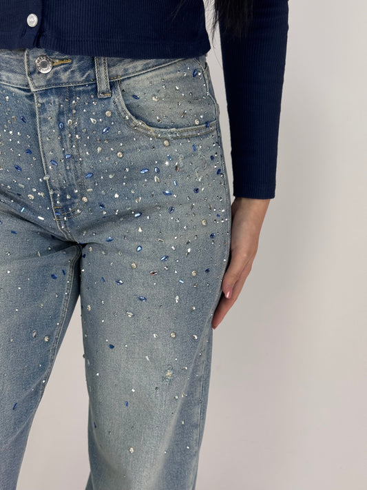 JEANS DIANA PIETRE BLU