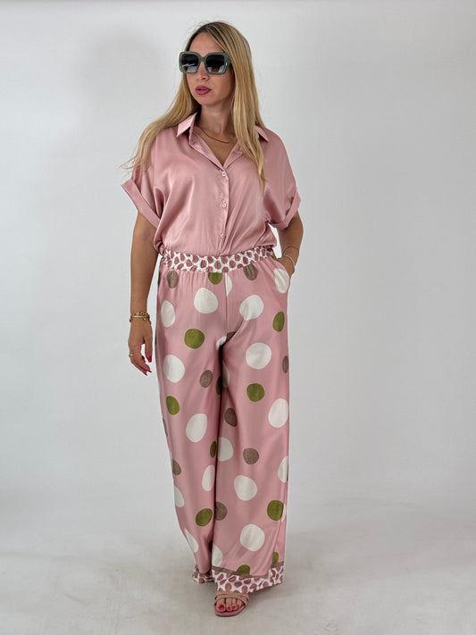 COORDINATO ROSA POIS