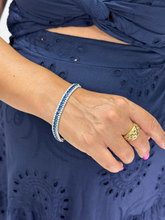 BRACCIALE STRASS BLU