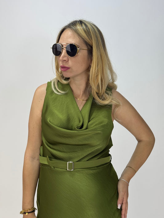 VESTITO CAROLAINE VERDE ACIDO