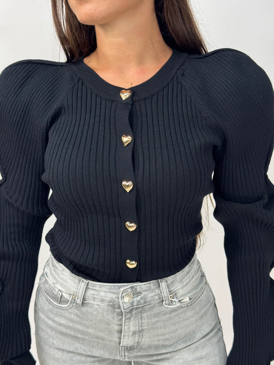 CARDIGAN MARGHARET NERO