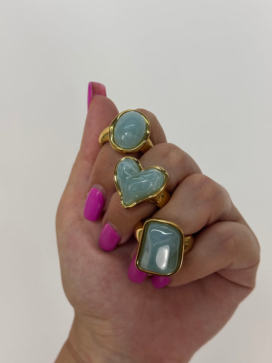 ANELLO VERDE MARINO