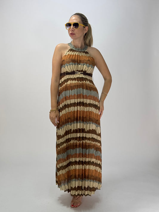 VESTITO LUREX BEIGE