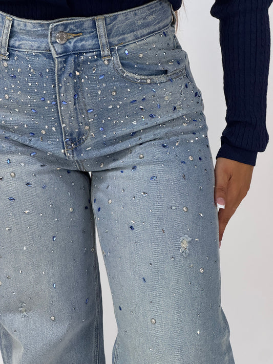 JEANS NICOLE PIETRE BLU