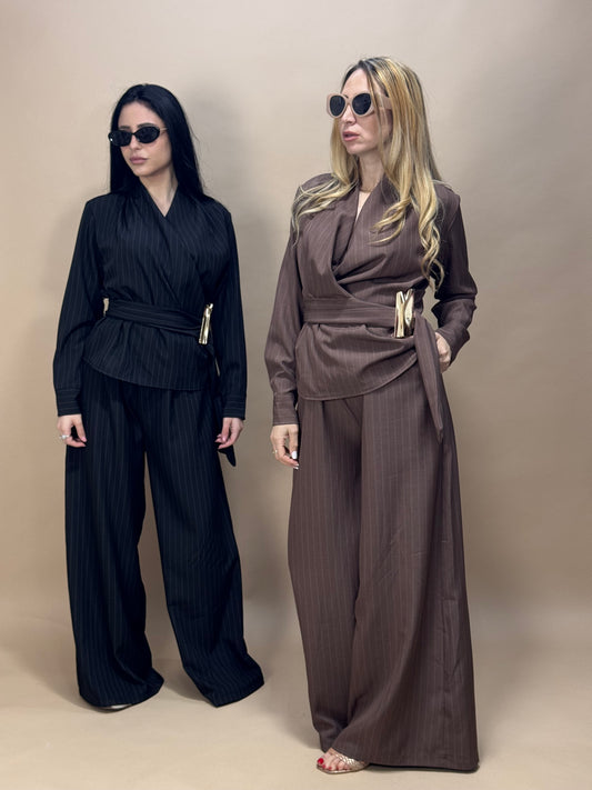 COORDINATO PIETRA MARTELLATA NERO