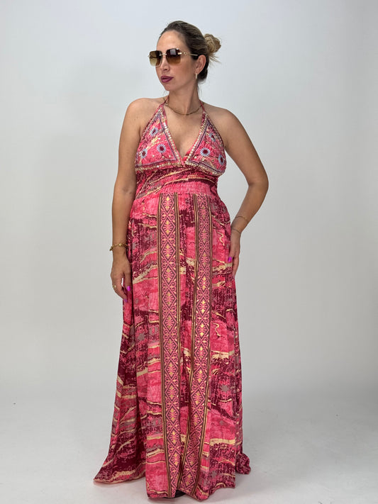 VESTITO AMBER CORALLO