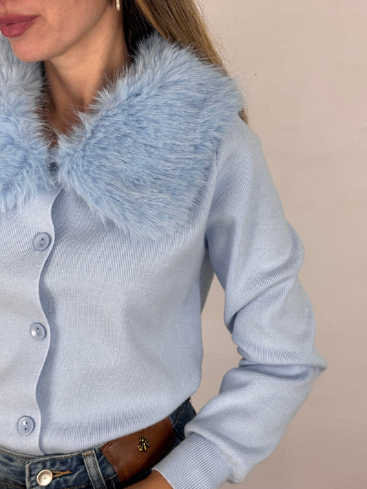 CARDIGAN ARIELLE AZZURRO