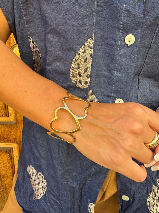 BRACCIALE RIGIDO CUORI