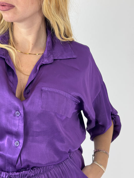CAMICIA SATIN MELLY VIOLA