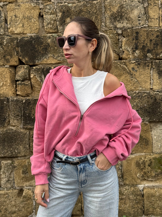 CANOTTA + FELPA ROSA