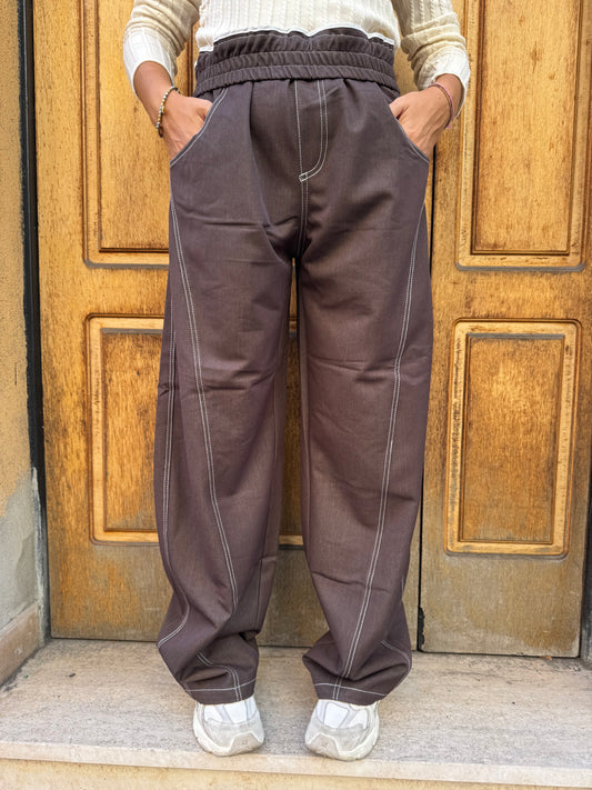 PANTALONE BAGGY CHOCO