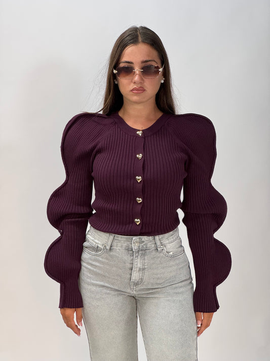 CARDIGAN MARGHARET PRUGNA