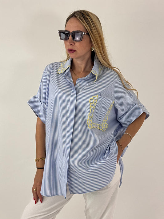 CAMICIONE SIENNA GIALLA