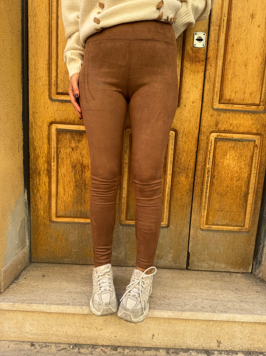 LEGGINGS ECOCAMOSCIO TABACCO