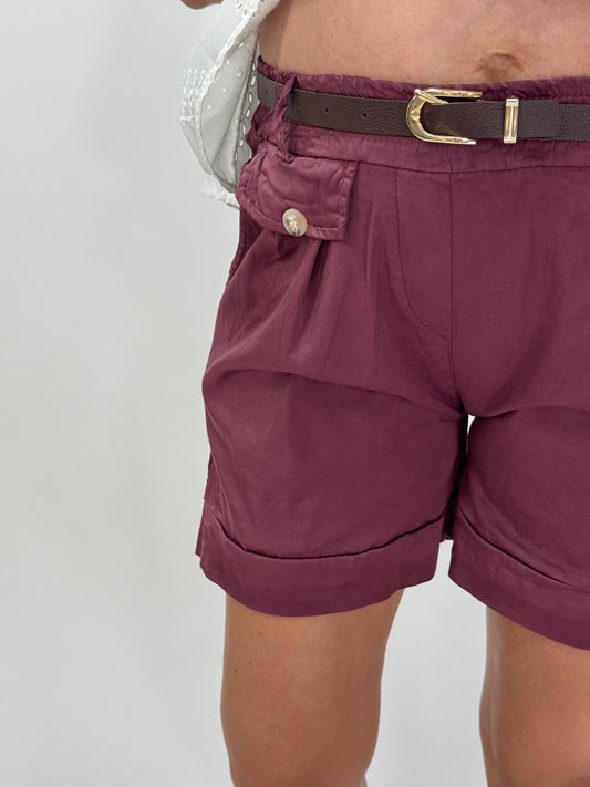PANTALONCINO SORAYA BORDEAUX