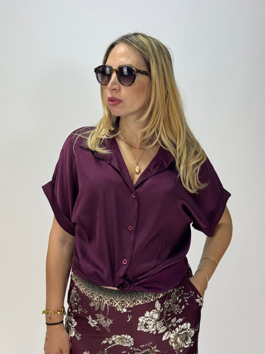 COORDINATO FIORI VINTAGE BORDEAUX**PREORDINE