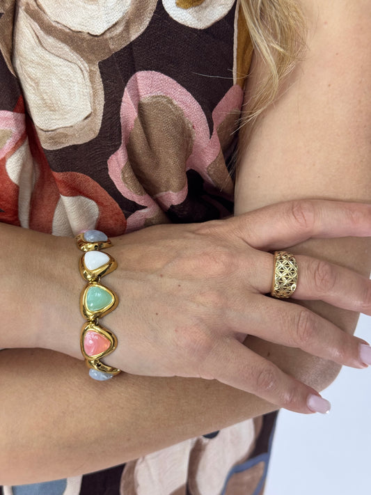 BRACCIALE TRIANGOLI MULTICOLOR
