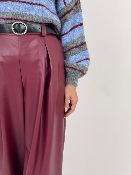 PANTALONE SASHA BORDEAUX