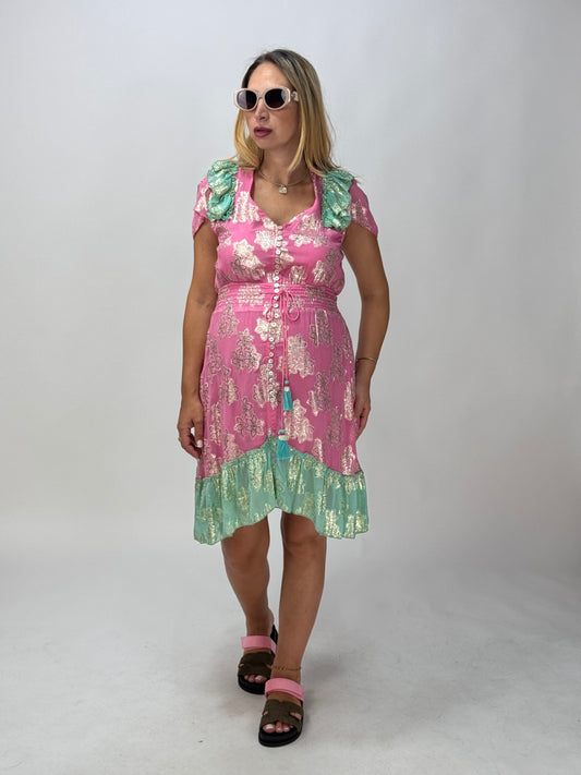 VESTITO CORTO BRASILIA ROSA