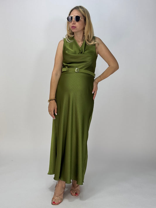 VESTITO CAROLAINE VERDE ACIDO