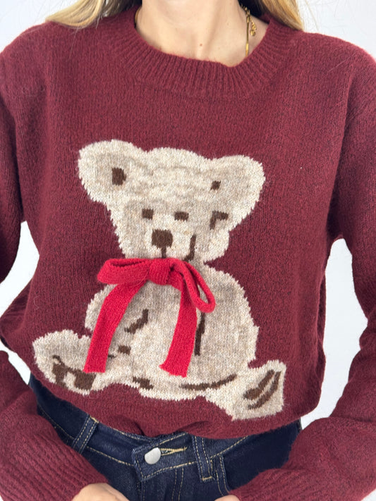 MAGLIONE SOLEIL BORDEAUX