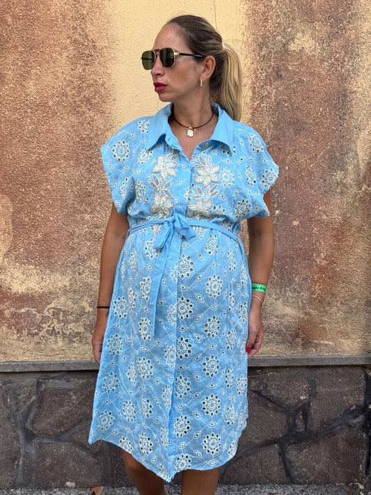 VESTITO ALICANTO AZZURRO
