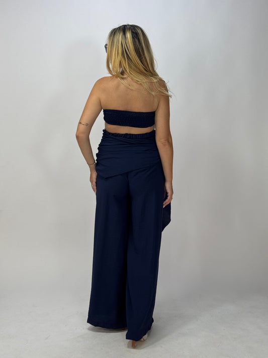 COORDINATO BLU CON FUSCIACCA