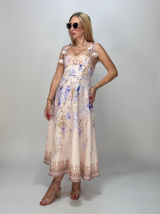 VESTITO FLOWER GLICINE