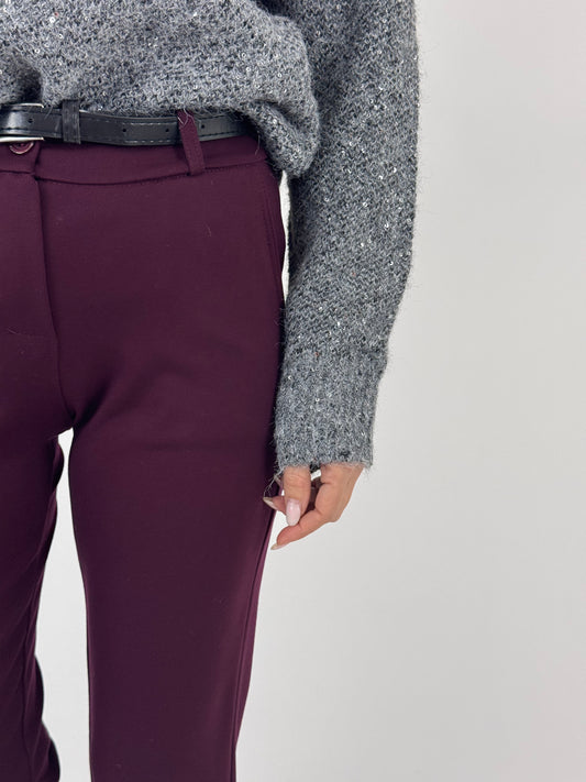 PANTALONE COMFORT BORDEAUX